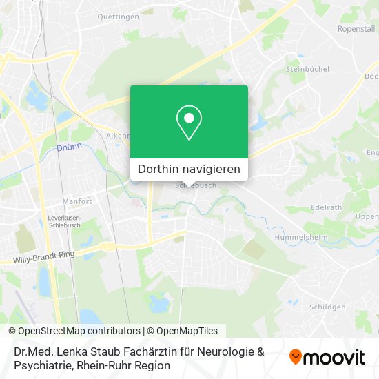 Dr.Med. Lenka Staub Fachärztin für Neurologie & Psychiatrie Karte