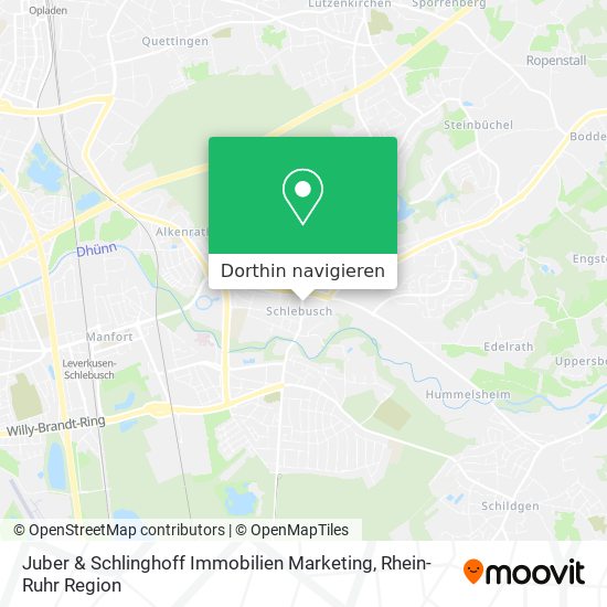 Juber & Schlinghoff Immobilien Marketing Karte