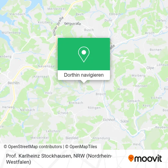 Prof. Karlheinz Stockhausen Karte