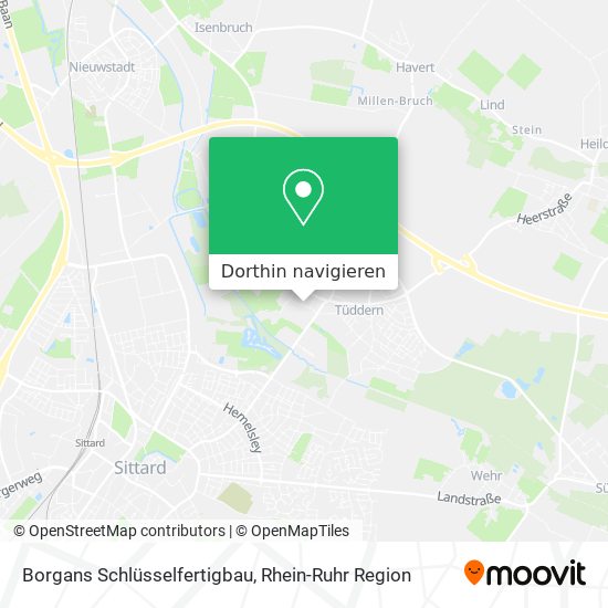 Borgans Schlüsselfertigbau Karte