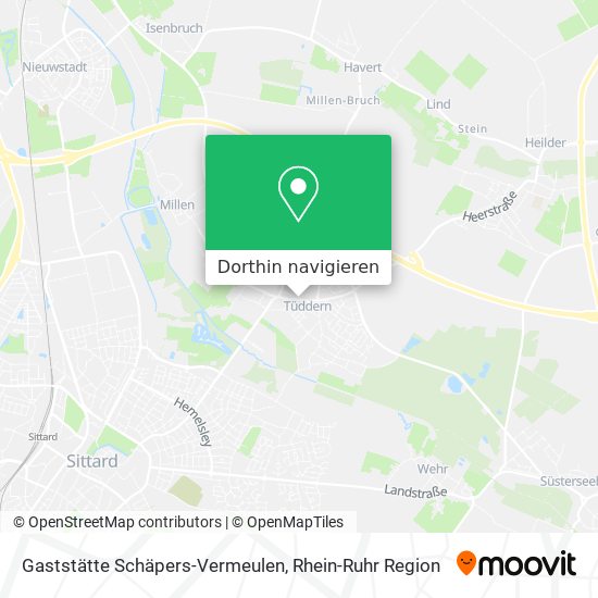 Gaststätte Schäpers-Vermeulen Karte