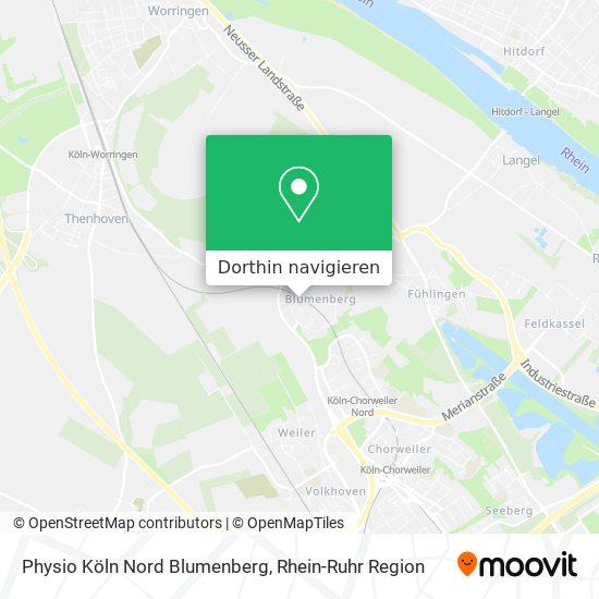 Physio Köln Nord Blumenberg Karte