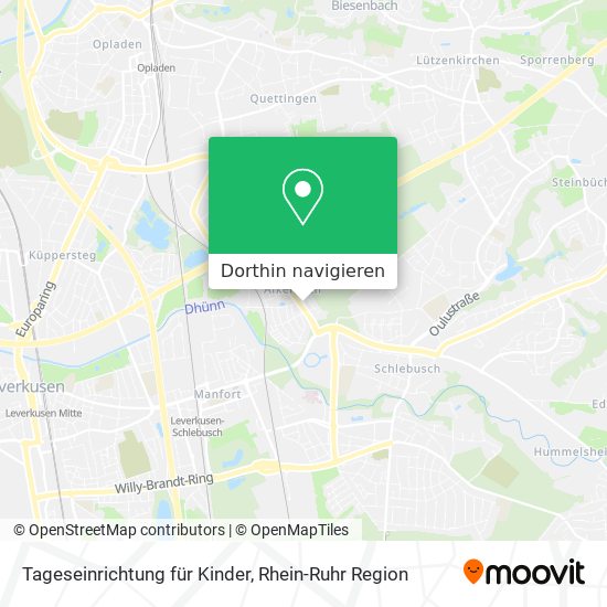 Tageseinrichtung für Kinder Karte
