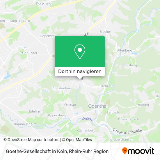 Goethe-Gesellschaft in Köln Karte