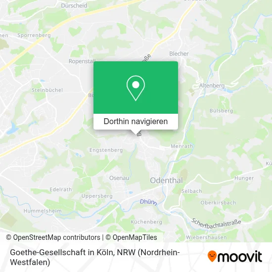 Goethe-Gesellschaft in Köln Karte