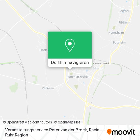 Veranstaltungsservice Peter van der Brock Karte