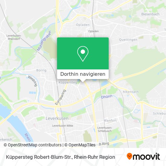 Küppersteg Robert-Blum-Str. Karte