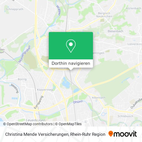 Christina Mende Versicherungen Karte