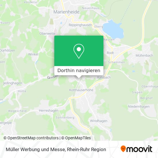 Müller Werbung und Messe Karte