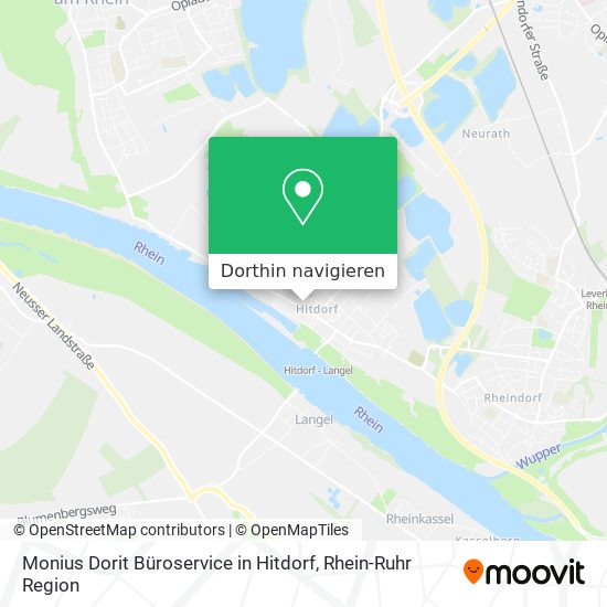 Monius Dorit Büroservice in Hitdorf Karte