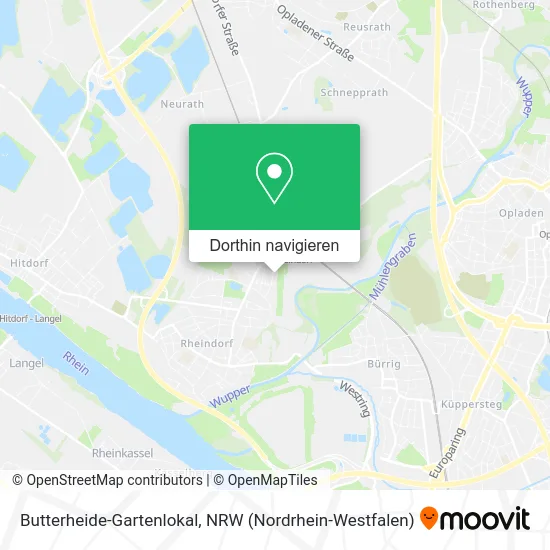 Butterheide-Gartenlokal Karte