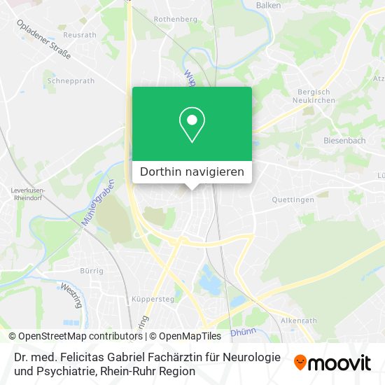 Dr. med. Felicitas Gabriel Fachärztin für Neurologie und Psychiatrie Karte