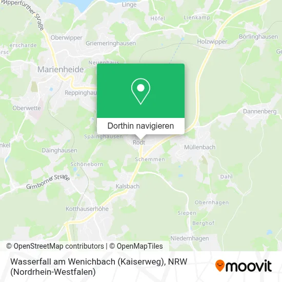 Wasserfall am Wenichbach (Kaiserweg) Karte