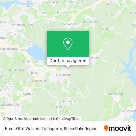 Ernst-Otto Wahlers Transporte Karte