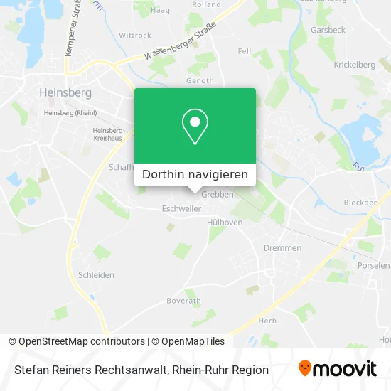 Stefan Reiners Rechtsanwalt Karte