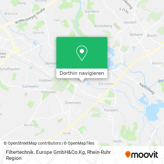 Filtertechnik. Europe GmbH&Co.Kg Karte