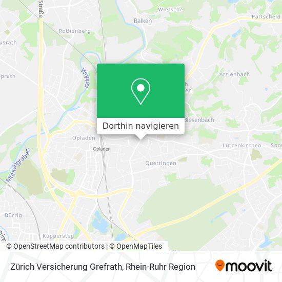 Zürich Versicherung Grefrath Karte