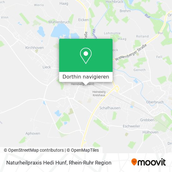 Naturheilpraxis Hedi Hunf Karte