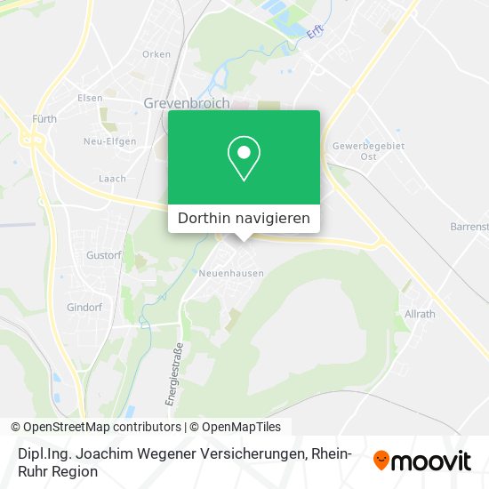 Dipl.Ing. Joachim Wegener Versicherungen Karte