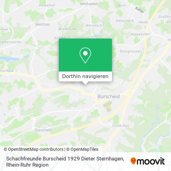 Schachfreunde Burscheid 1929 Dieter Sternhagen Karte