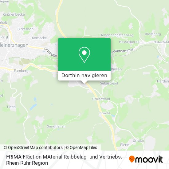 FRIMA FRiction MAterial Reibbelag- und Vertriebs Karte
