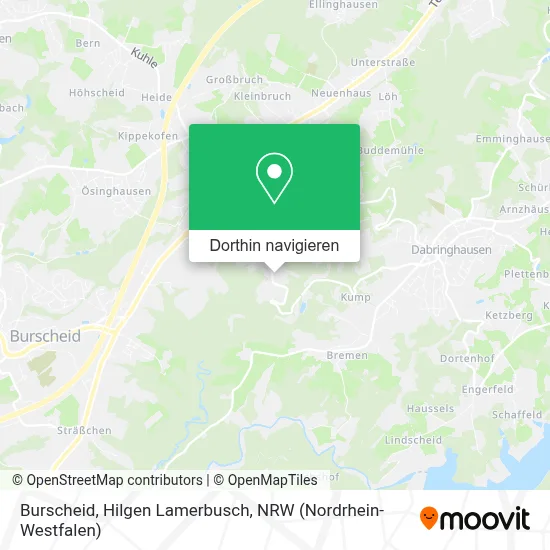 Burscheid, Hilgen Lamerbusch Karte