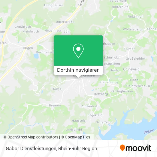 Gabor Dienstleistungen Karte