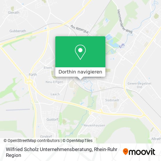 Wilfried Scholz Unternehmensberatung Karte