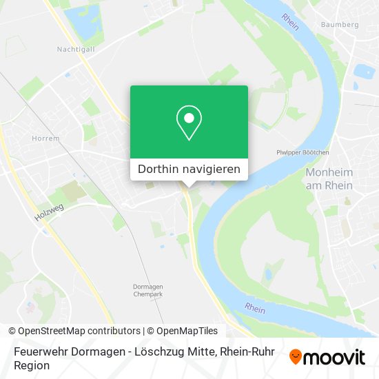 Feuerwehr Dormagen - Löschzug Mitte Karte