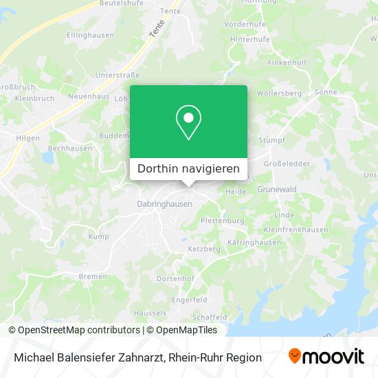 Michael Balensiefer Zahnarzt Karte