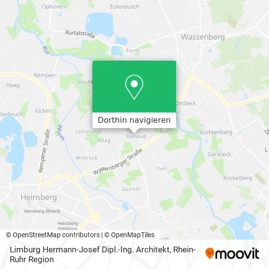 Limburg Hermann-Josef Dipl.-Ing. Architekt Karte