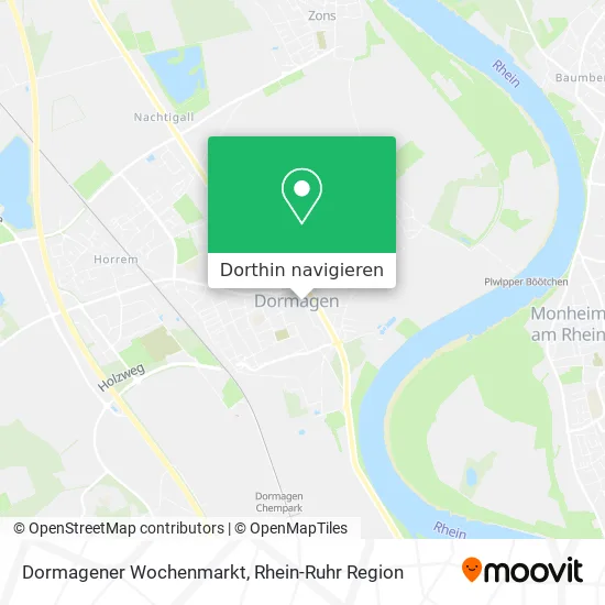 Dormagener Wochenmarkt Karte