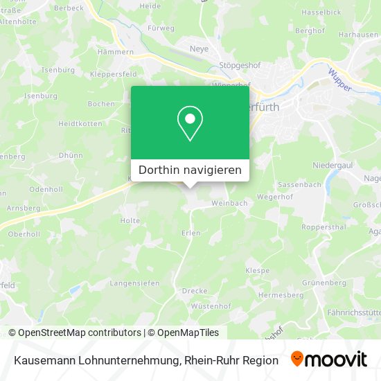 Kausemann Lohnunternehmung Karte
