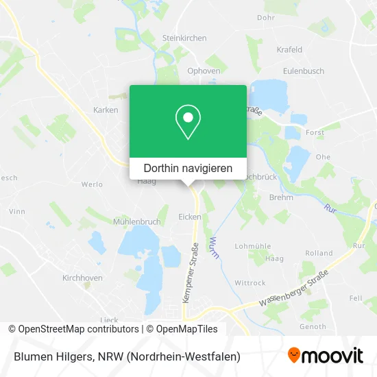 Blumen Hilgers Karte