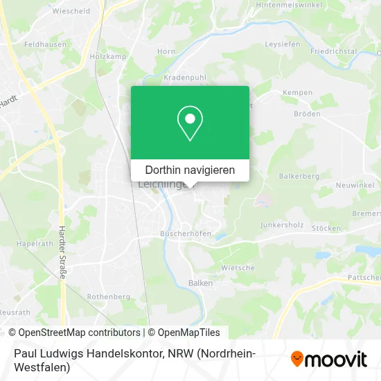 Paul Ludwigs Handelskontor Karte