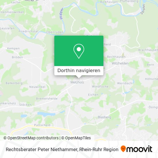 Rechtsberater Peter Niethammer Karte