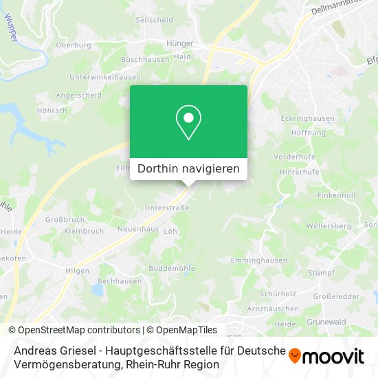 Andreas Griesel - Hauptgeschäftsstelle für Deutsche Vermögensberatung Karte