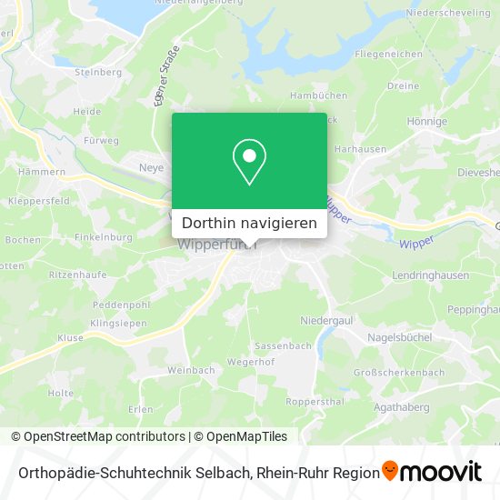 Orthopädie-Schuhtechnik Selbach Karte