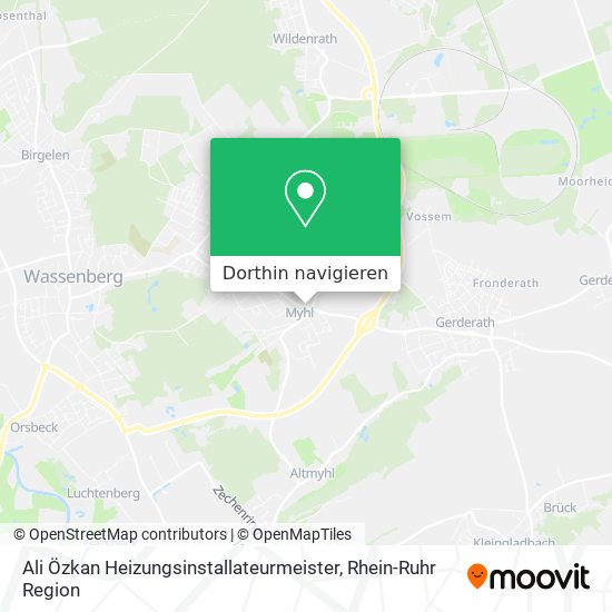 Ali Özkan Heizungsinstallateurmeister Karte