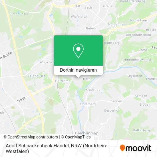 Adolf Schnackenbeck Handel Karte