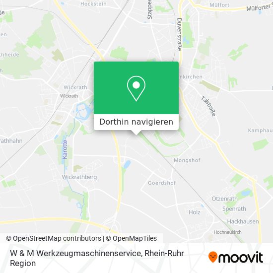 W & M Werkzeugmaschinenservice Karte