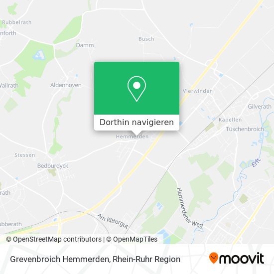 Grevenbroich Hemmerden Karte