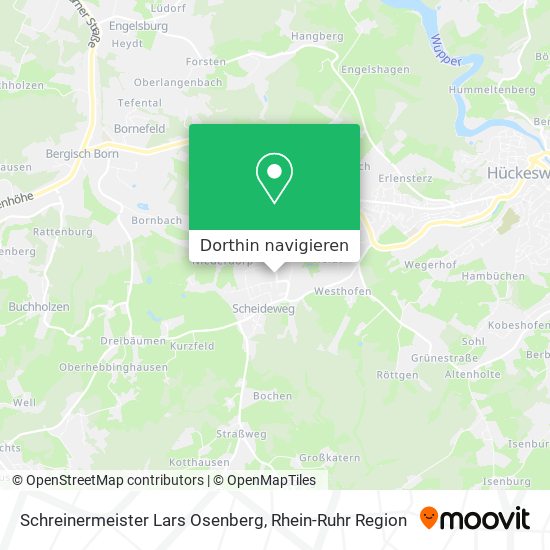 Schreinermeister Lars Osenberg Karte