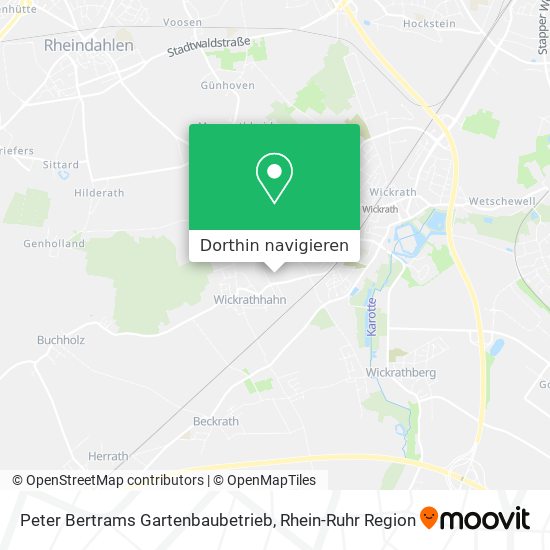 Peter Bertrams Gartenbaubetrieb Karte