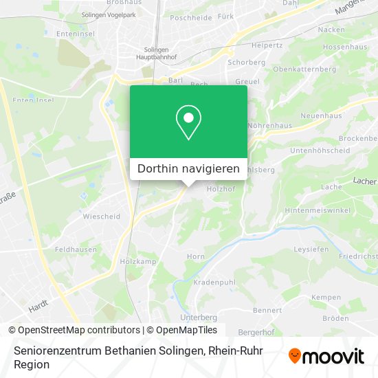 Seniorenzentrum Bethanien Solingen Karte