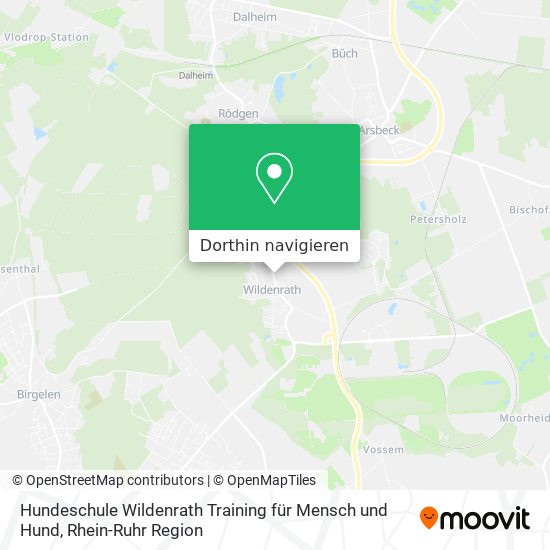 Hundeschule Wildenrath Training für Mensch und Hund Karte