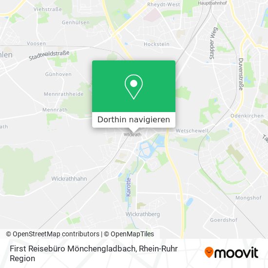 First Reisebüro Mönchengladbach Karte