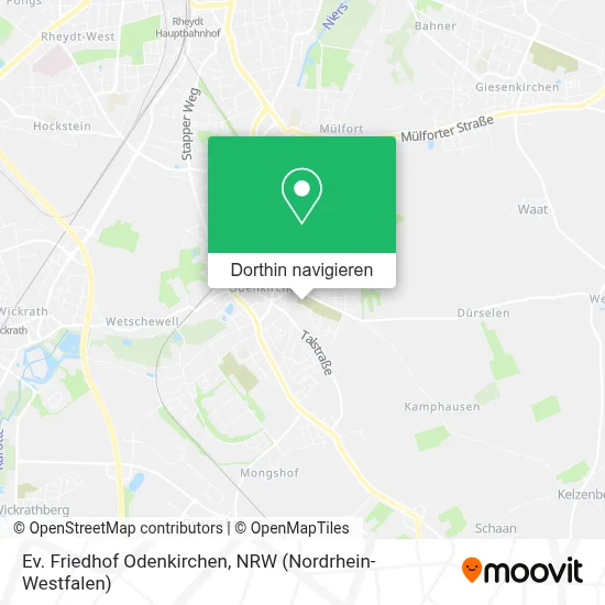 Ev. Friedhof Odenkirchen Karte