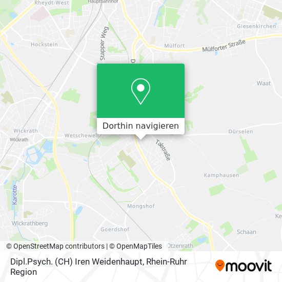 Dipl.Psych. (CH) Iren Weidenhaupt Karte