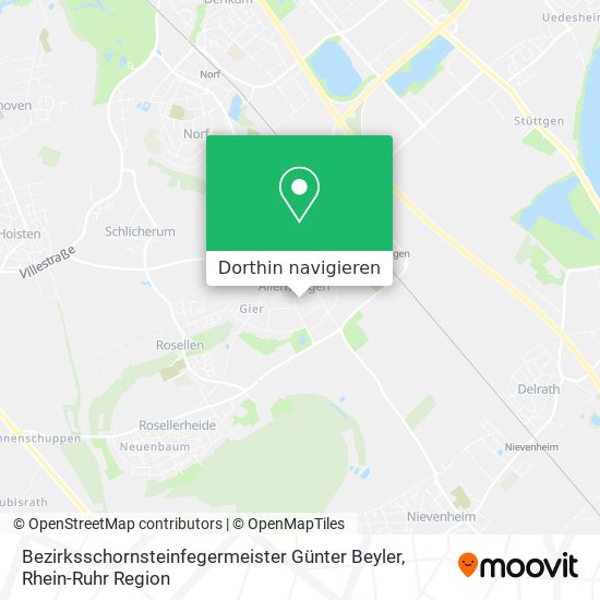 Bezirksschornsteinfegermeister Günter Beyler Karte